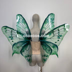 Green Turquoise Leaves Fairy Wings