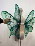 Green Turquoise Leaves Fairy Wings