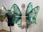 Green Turquoise Leaves Fairy Wings