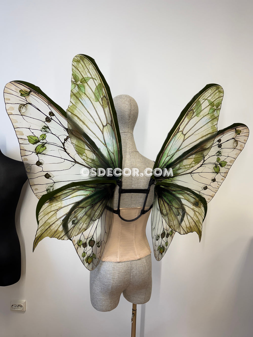 Green Brown Leaves Fairy Wings