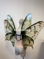 Green Brown Leaves Fairy Wings