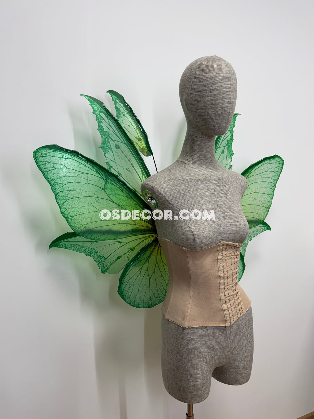 Green Turquoise Leaves Fairy Wings