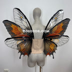 Orange Brown Leaves Fairy Wings