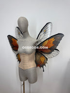 Orange Brown Leaves Fairy Wings