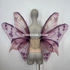 Pink Leaves Fairy Wings