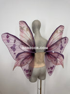 Pink Leaves Fairy Wings