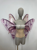 Pink Leaves Fairy Wings