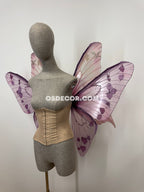 Pink Leaves Fairy Wings
