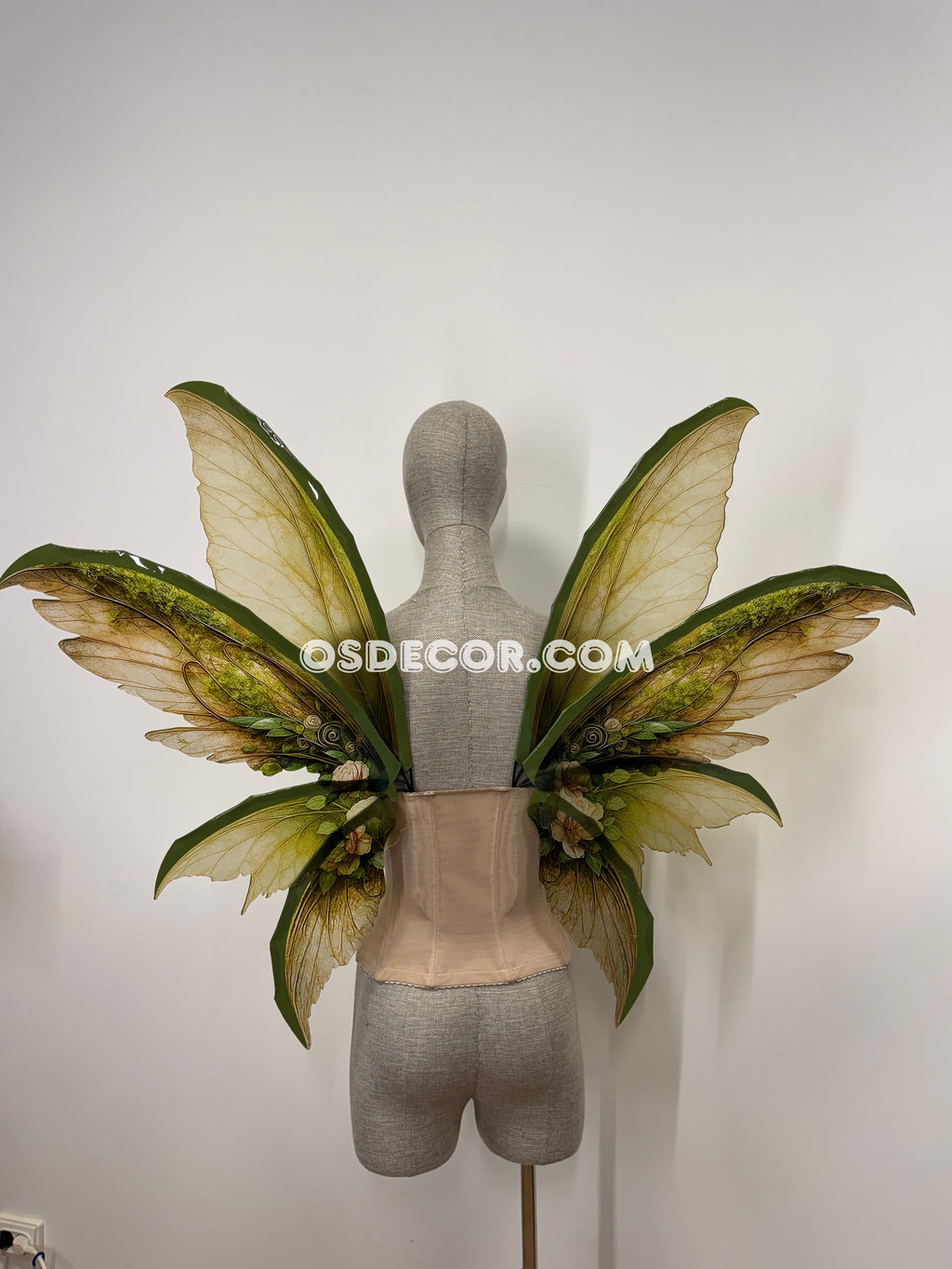 Green Brown Fairy Wings