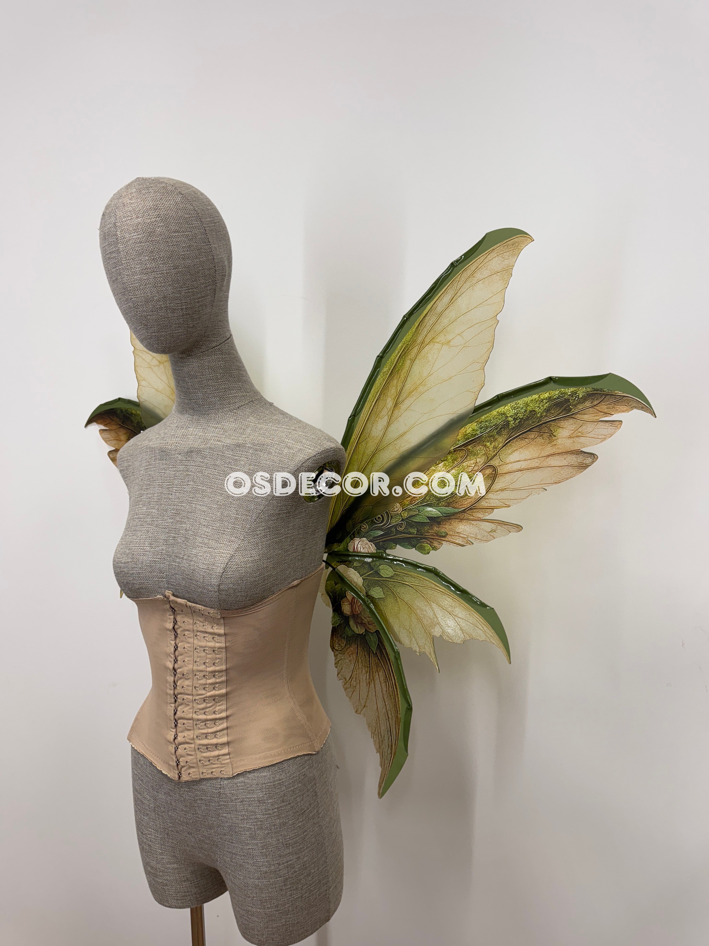 Green Brown Fairy Wings