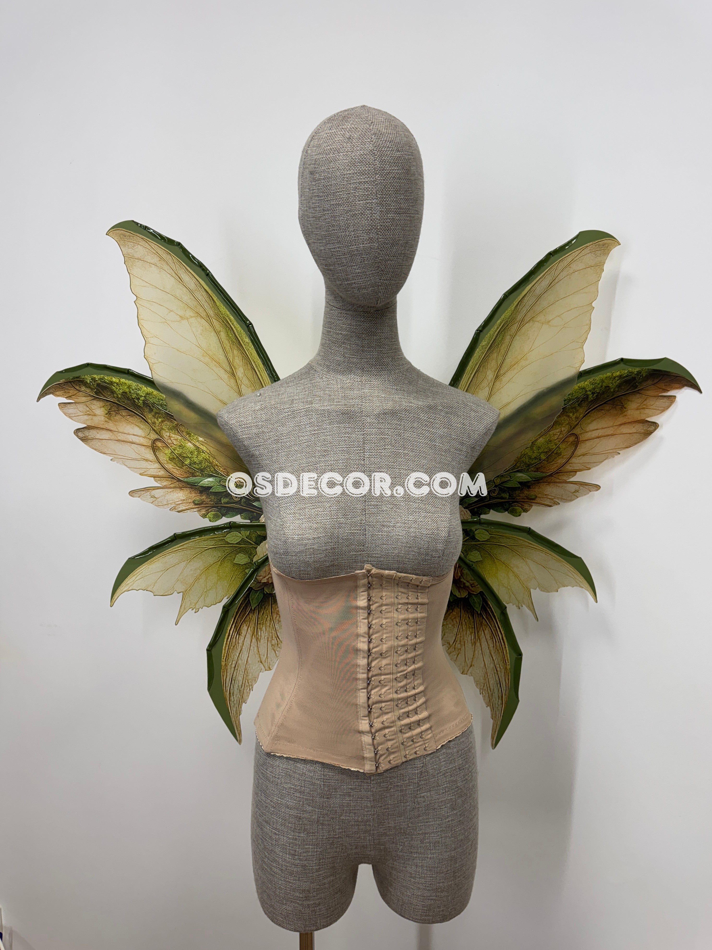 Green Brown Fairy Wings