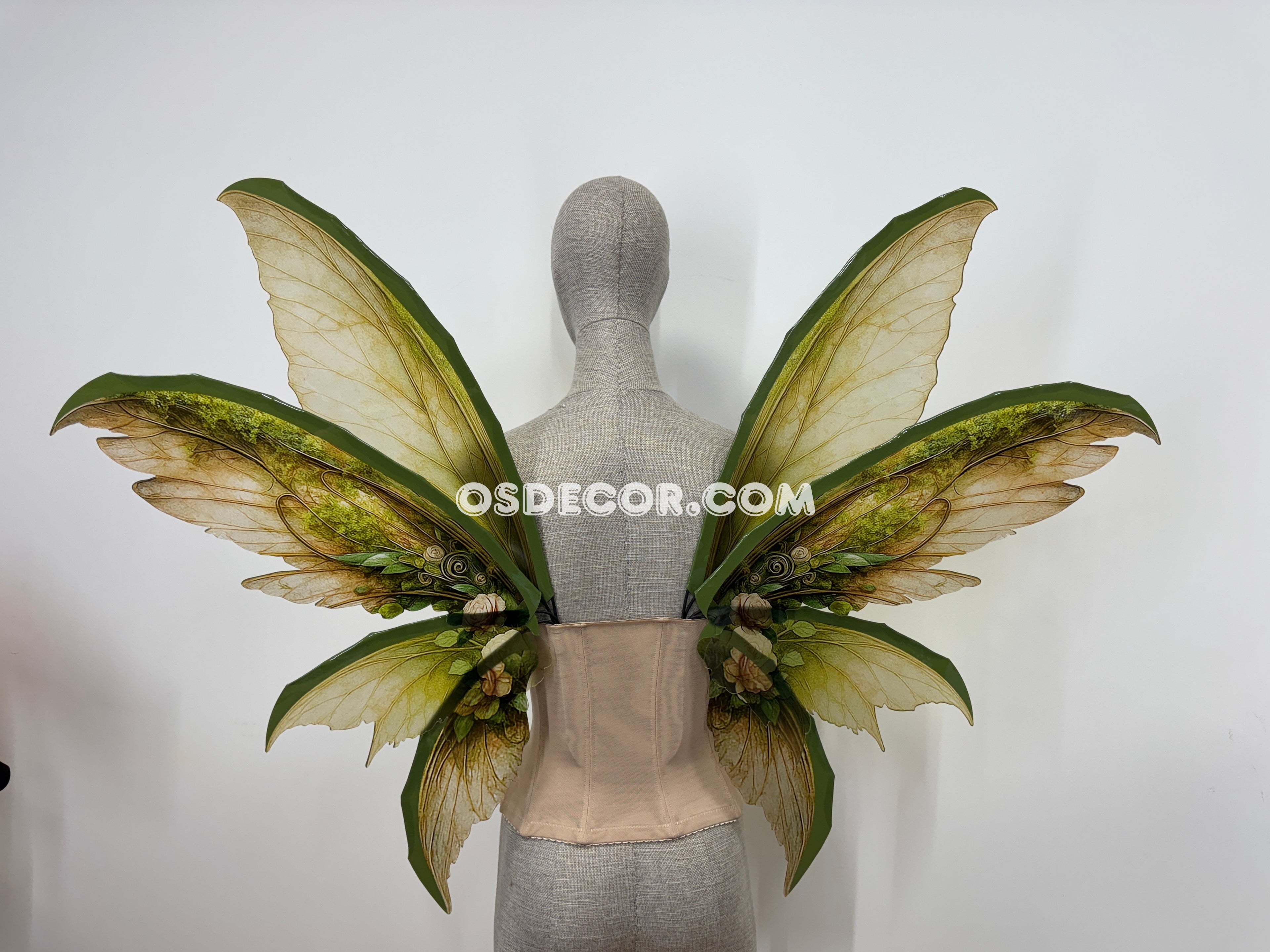 Green Brown Fairy Wings