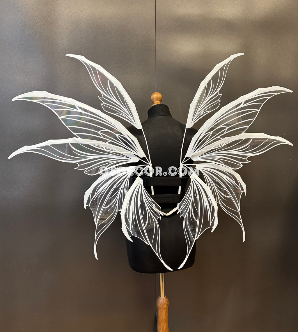 White Transparent Butterfly Fairy Wings