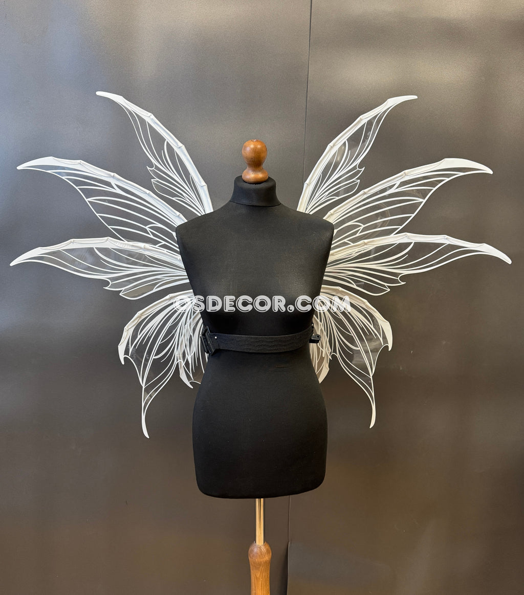 White Transparent Butterfly Fairy Wings