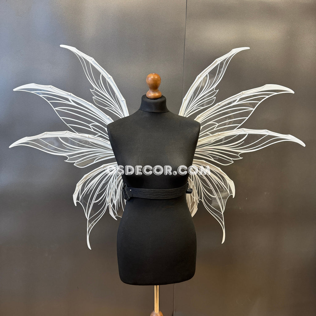 White Transparent Butterfly Fairy Wings
