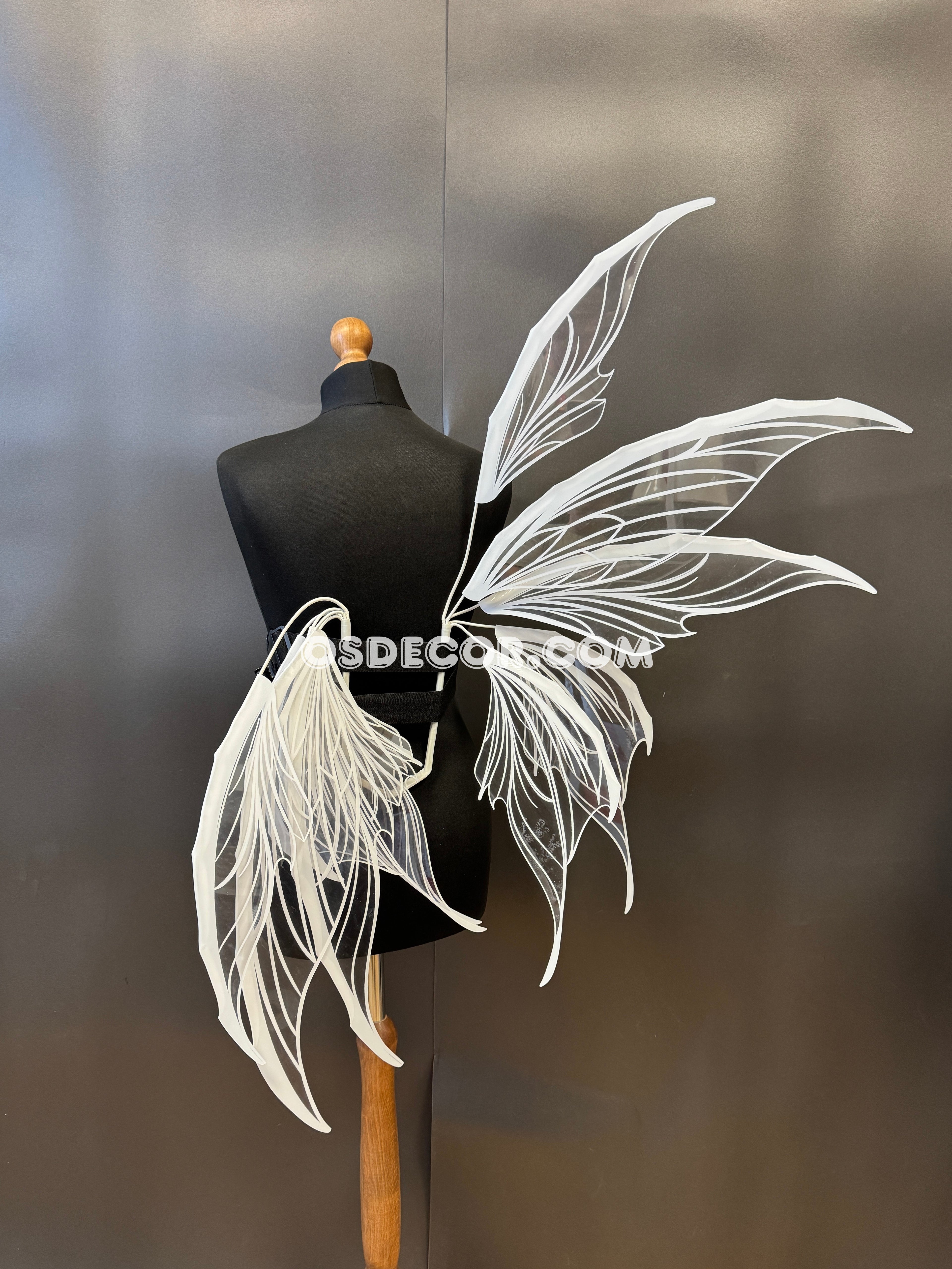 White Transparent Butterfly Fairy Wings