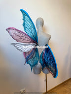 Blue Pink White Fairy Wings
