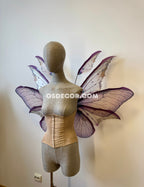 Pink Leaves Fairy Wings