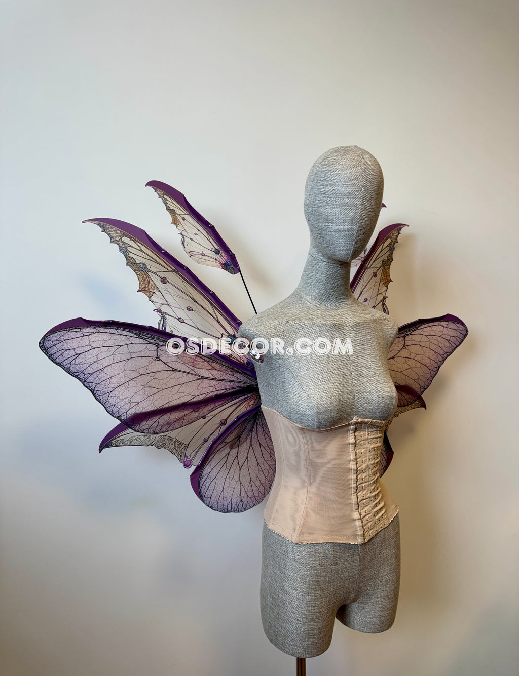 Pink Leaves Fairy Wings
