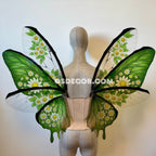 Green Flower Butterfly Fairy Wings
