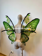 Green Flower Butterfly Fairy Wings