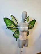 Green Flower Butterfly Fairy Wings