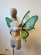 Green Flower Butterfly Fairy Wings