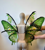 Green Flower Butterfly Fairy Wings