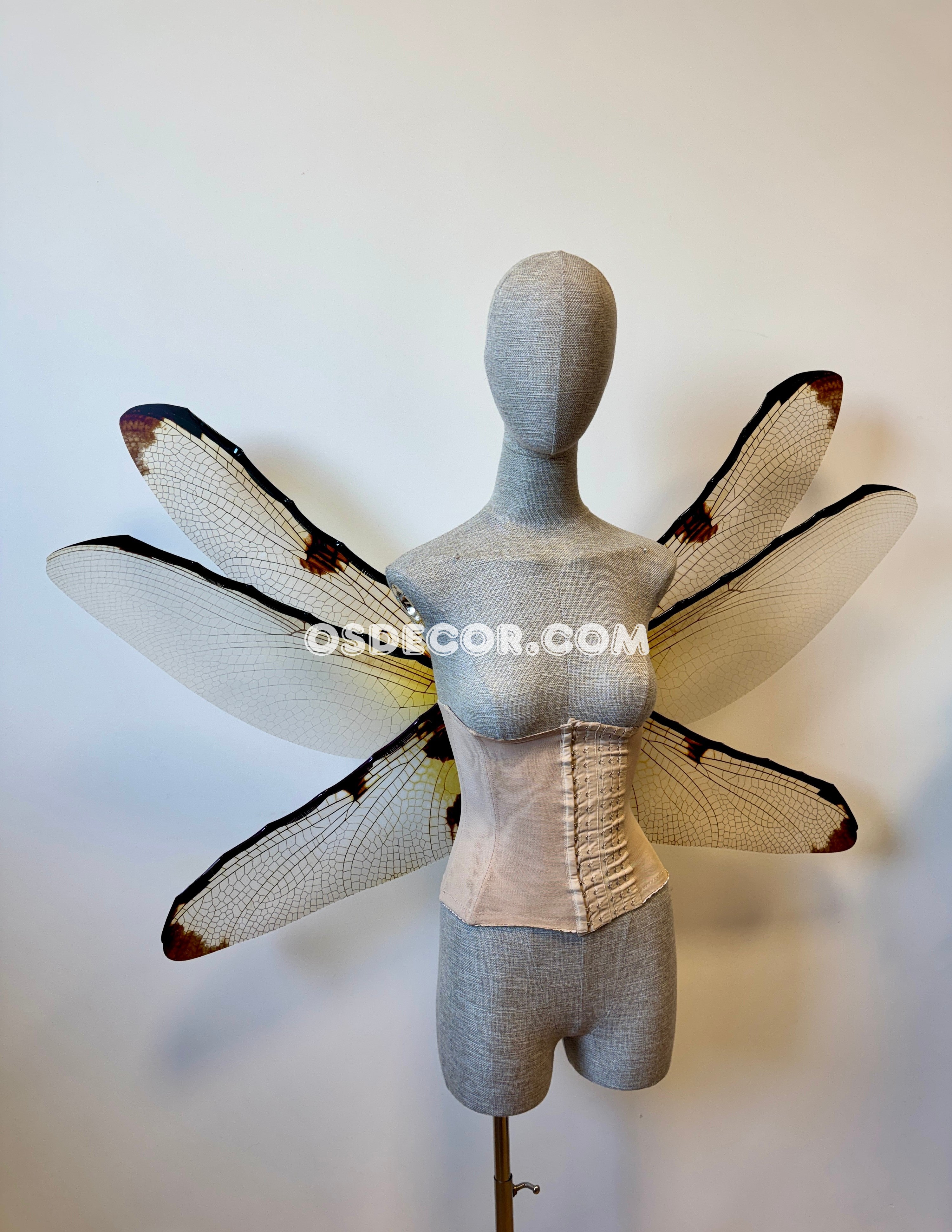 Yellow Brown Bug Fairy Wings