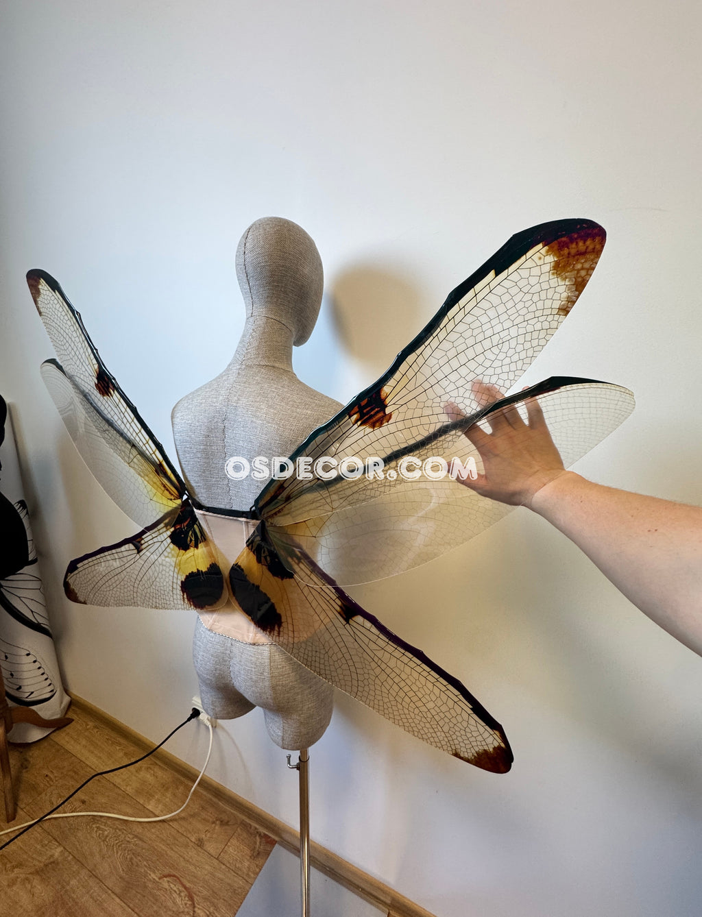 Yellow Brown Bug Fairy Wings