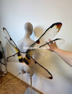 Yellow Brown Bug Fairy Wings