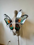 Green Orange Black  Butterfly Fairy Wings