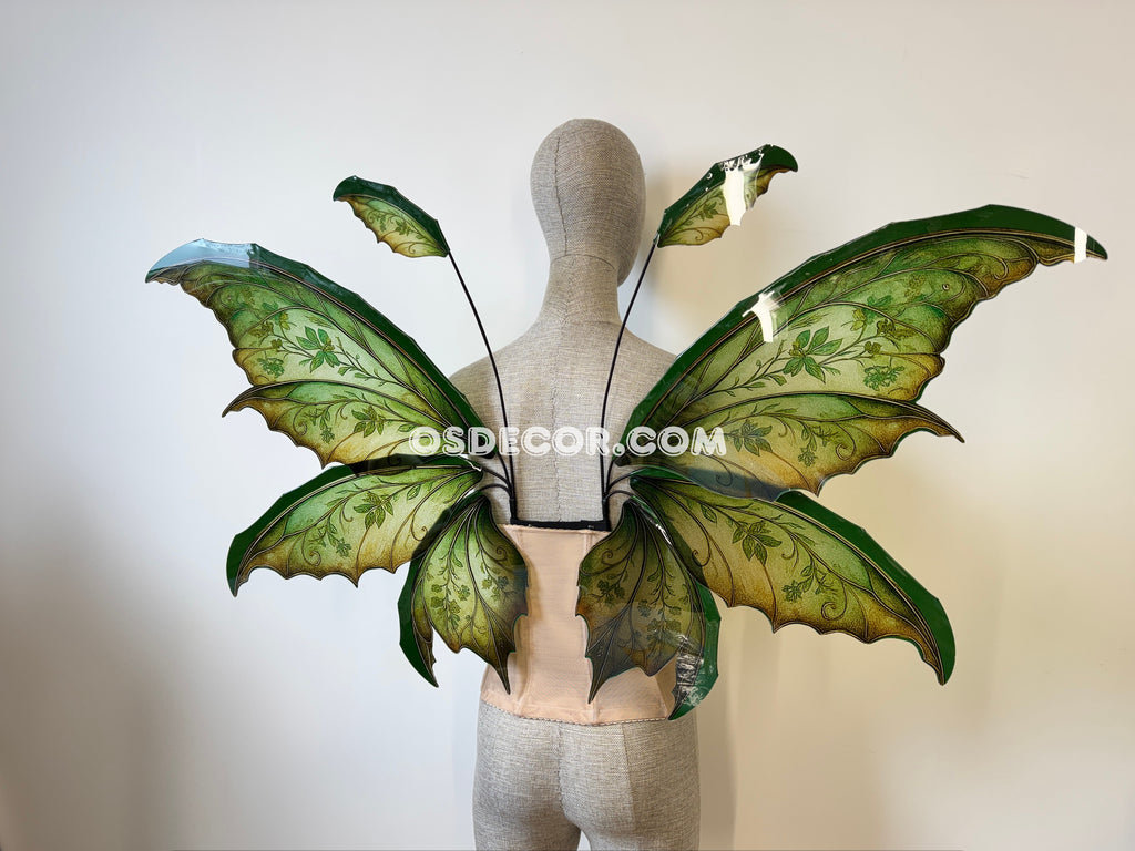 Green Enchanted Forest Fairy Wings