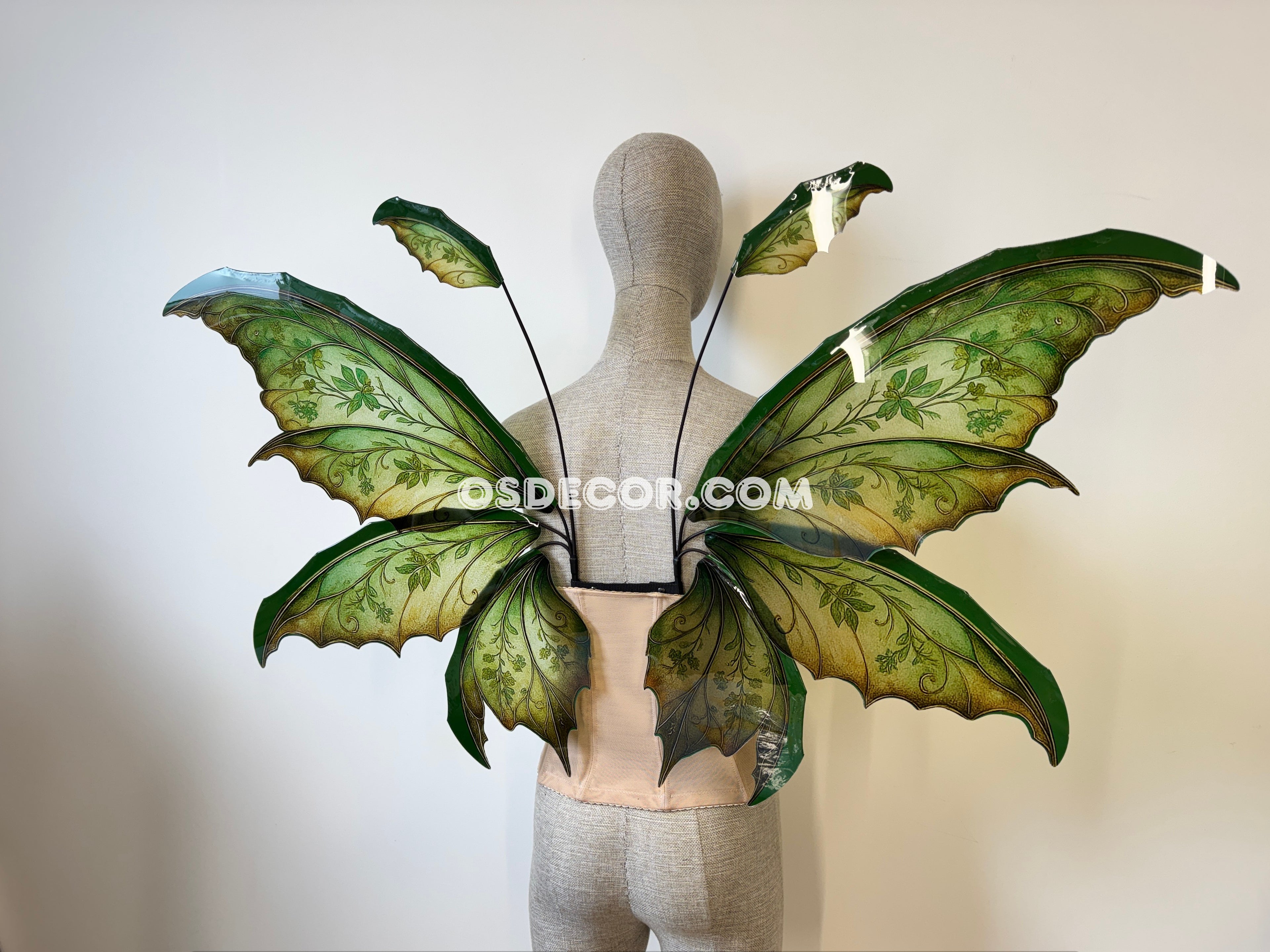 Green Enchanted Forest Fairy Wings