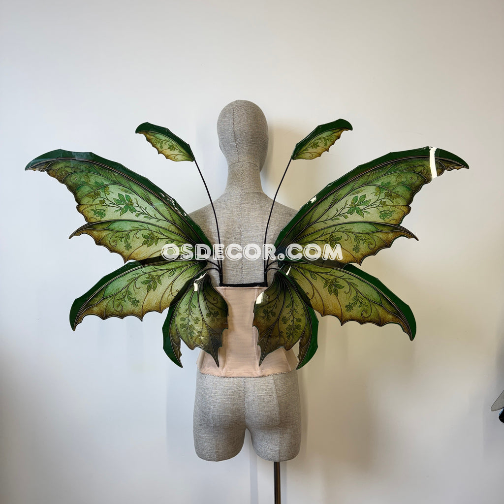 Green Enchanted Forest Fairy Wings