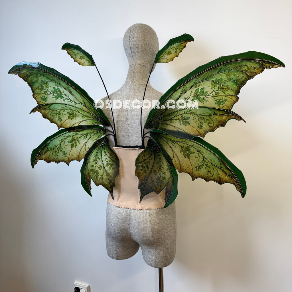 Green Enchanted Forest Fairy Wings