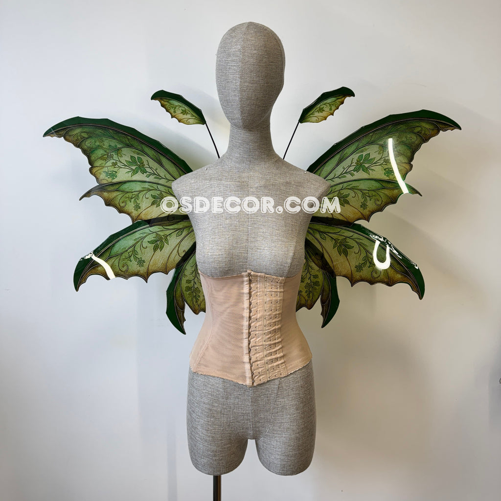 Green Enchanted Forest Fairy Wings
