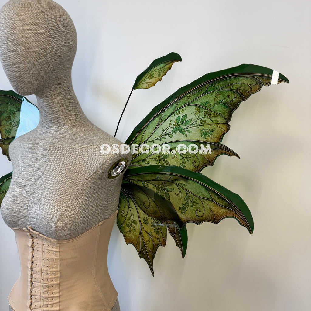 Green Enchanted Forest Fairy Wings