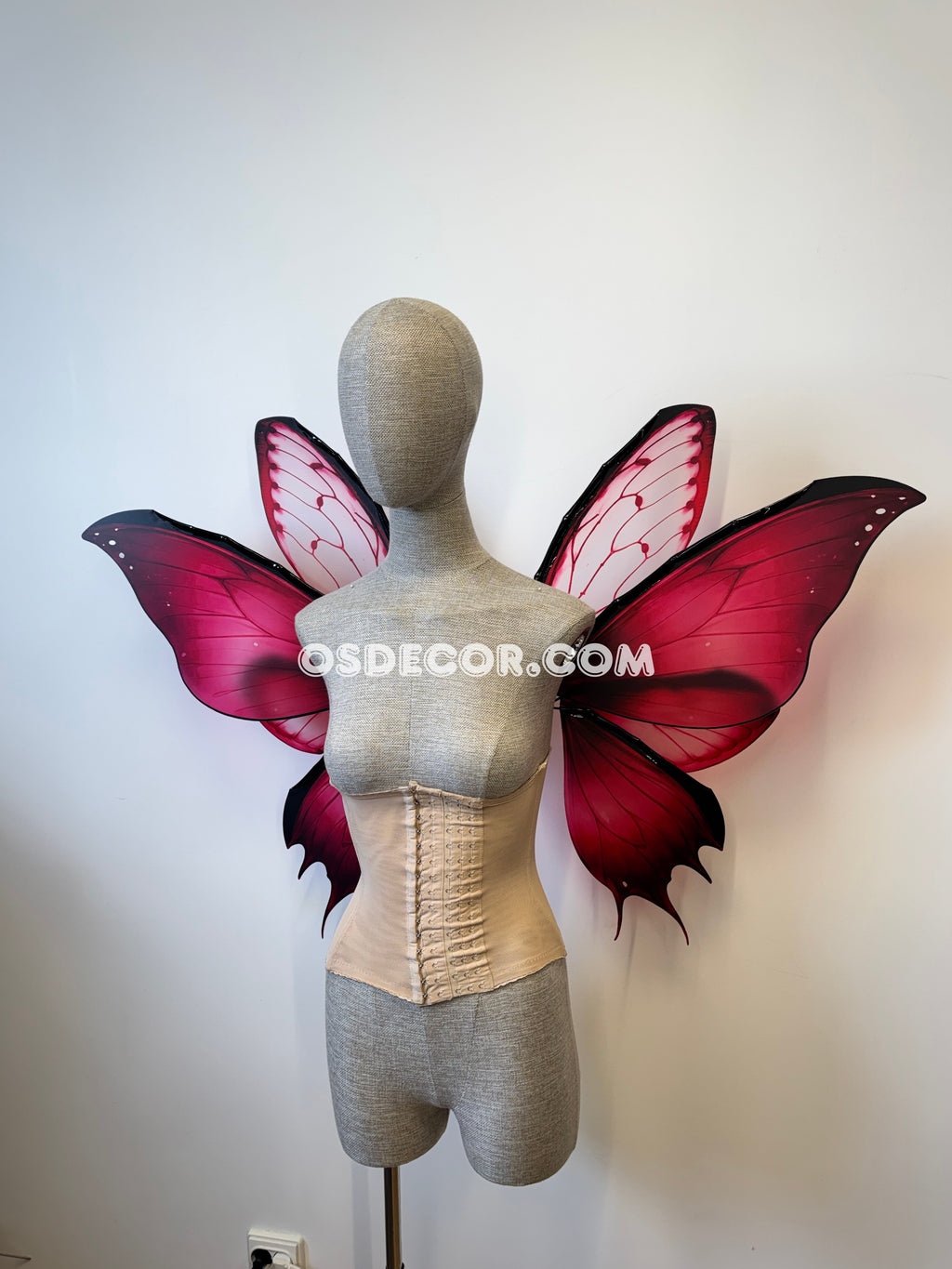 Pink Flower Butterfly Fairy Wings