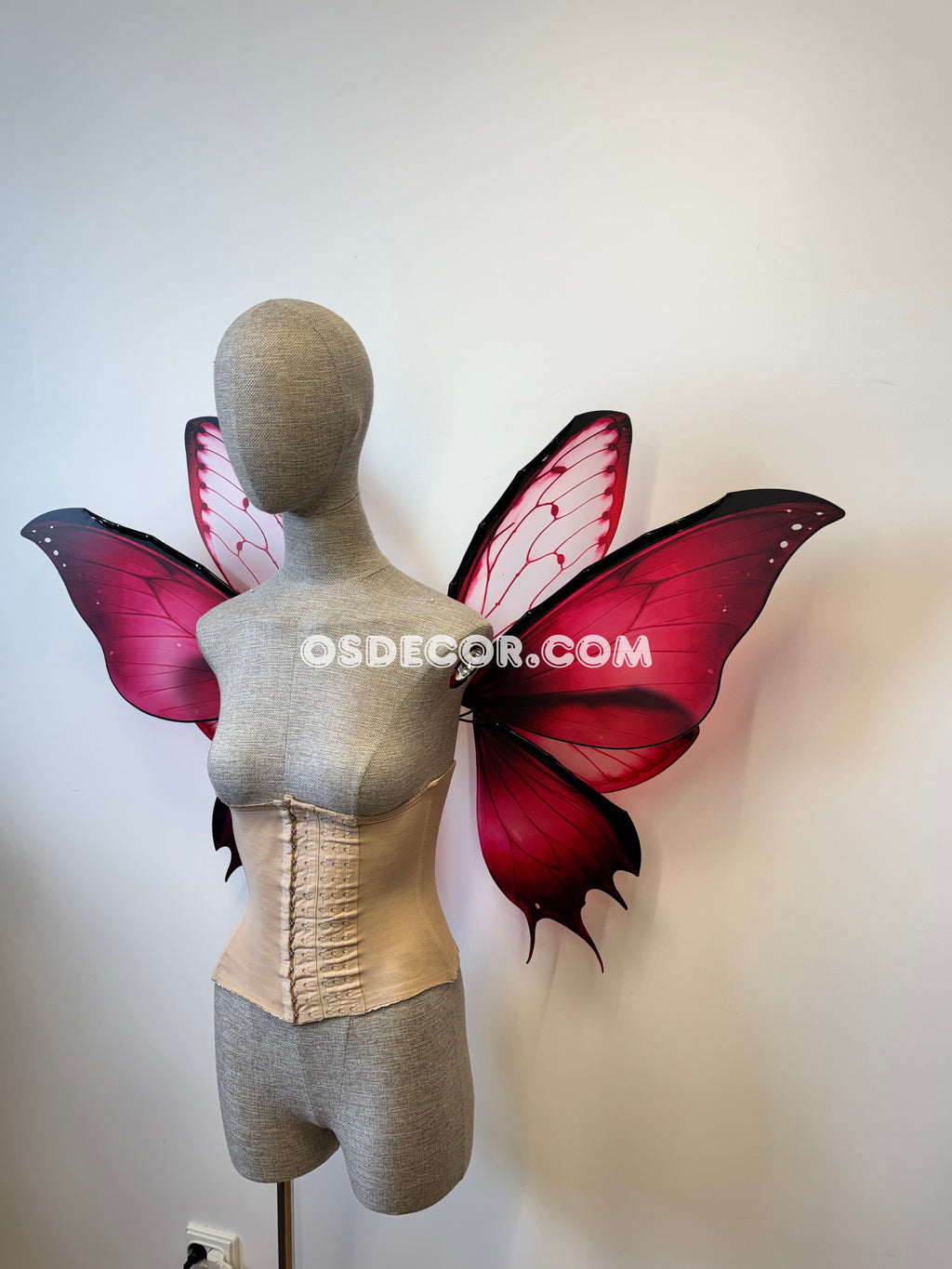 Pink Flower Butterfly Fairy Wings