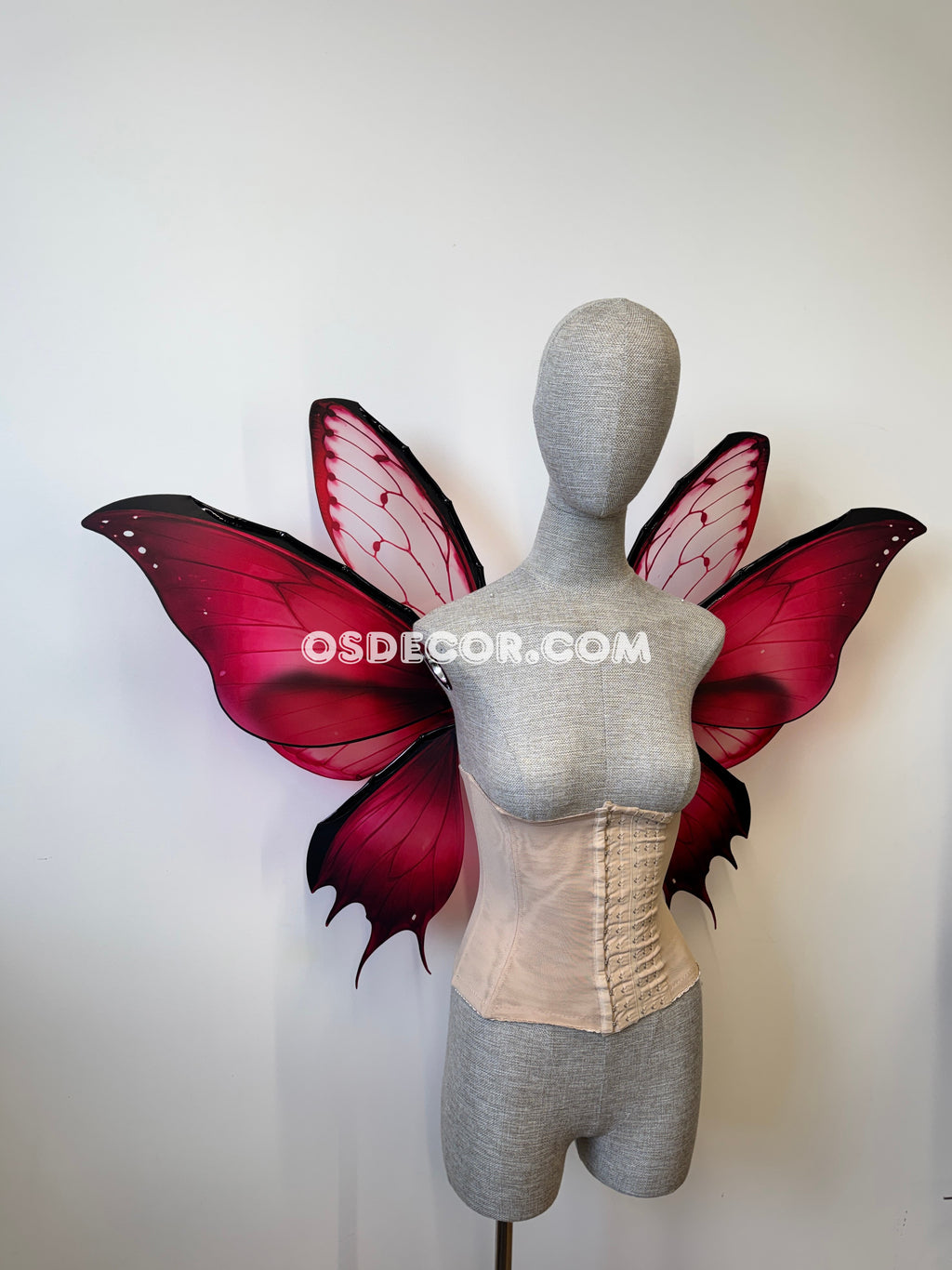 Pink Flower Butterfly Fairy Wings