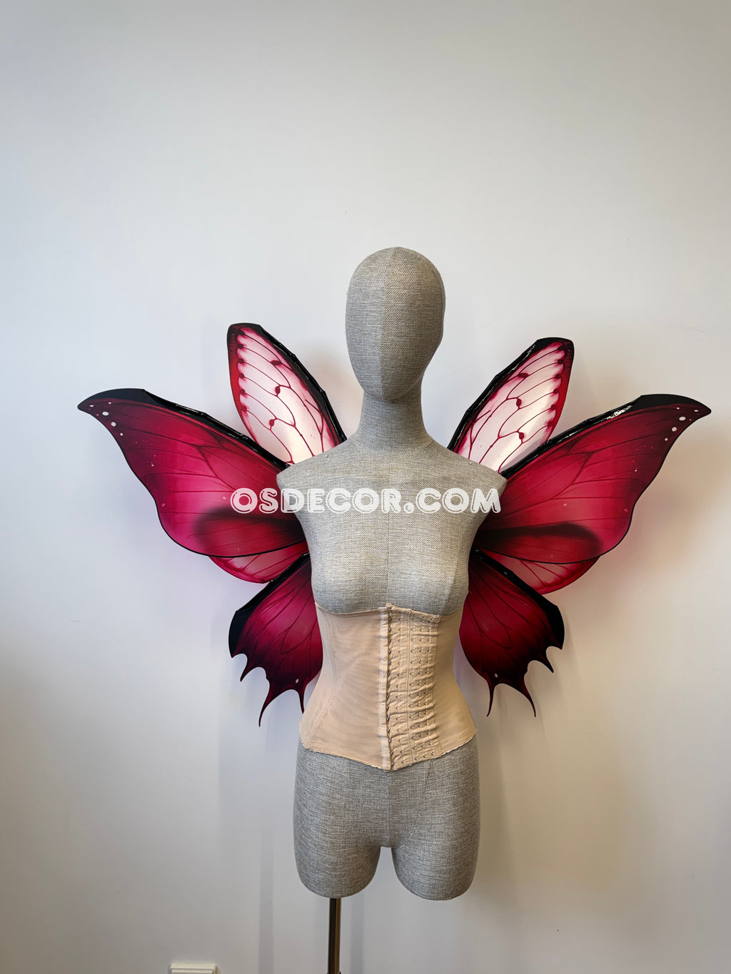 Pink Flower Butterfly Fairy Wings