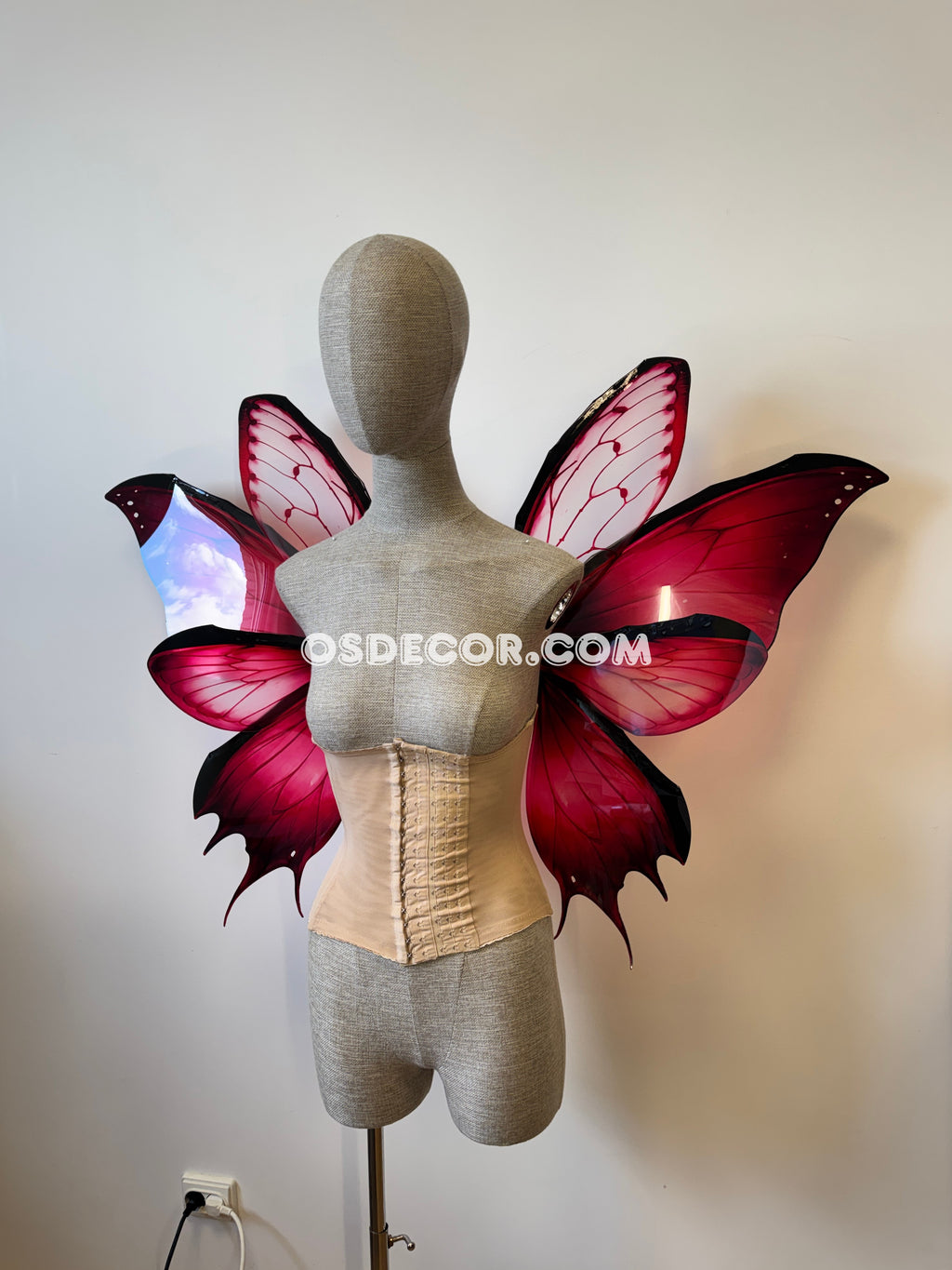 Pink Flower Butterfly Fairy Wings