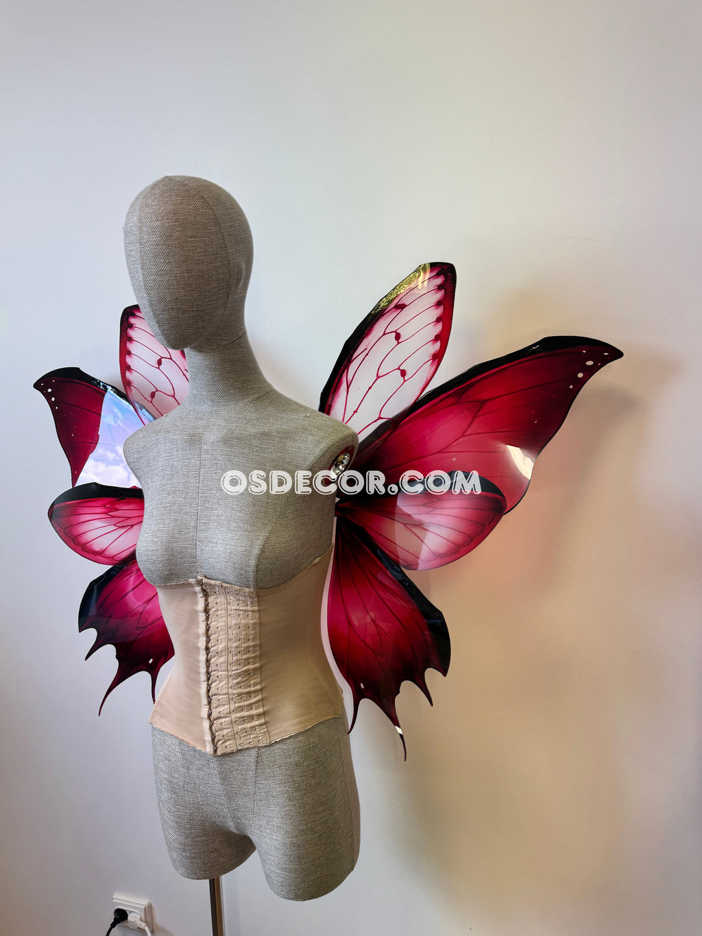 Pink Flower Butterfly Fairy Wings