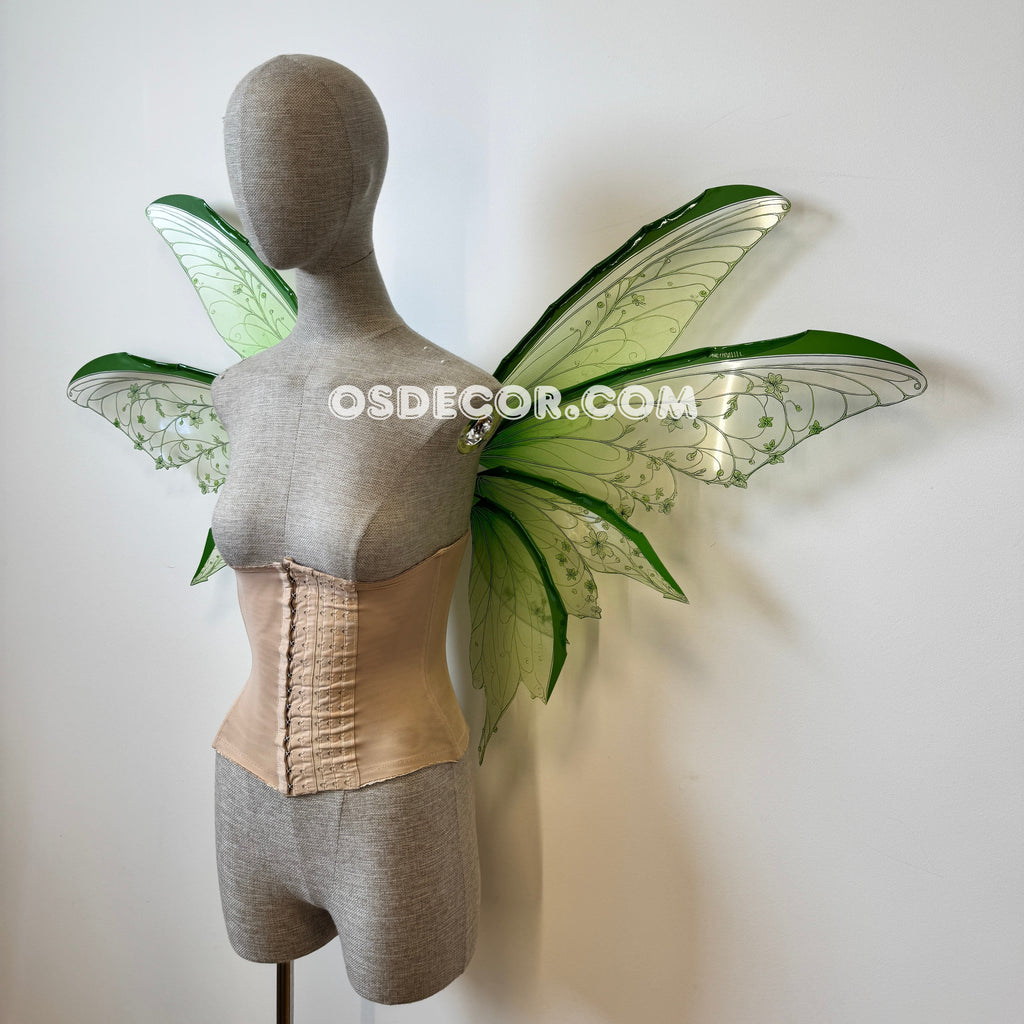 Green Enchanted Forest Fairy Wings