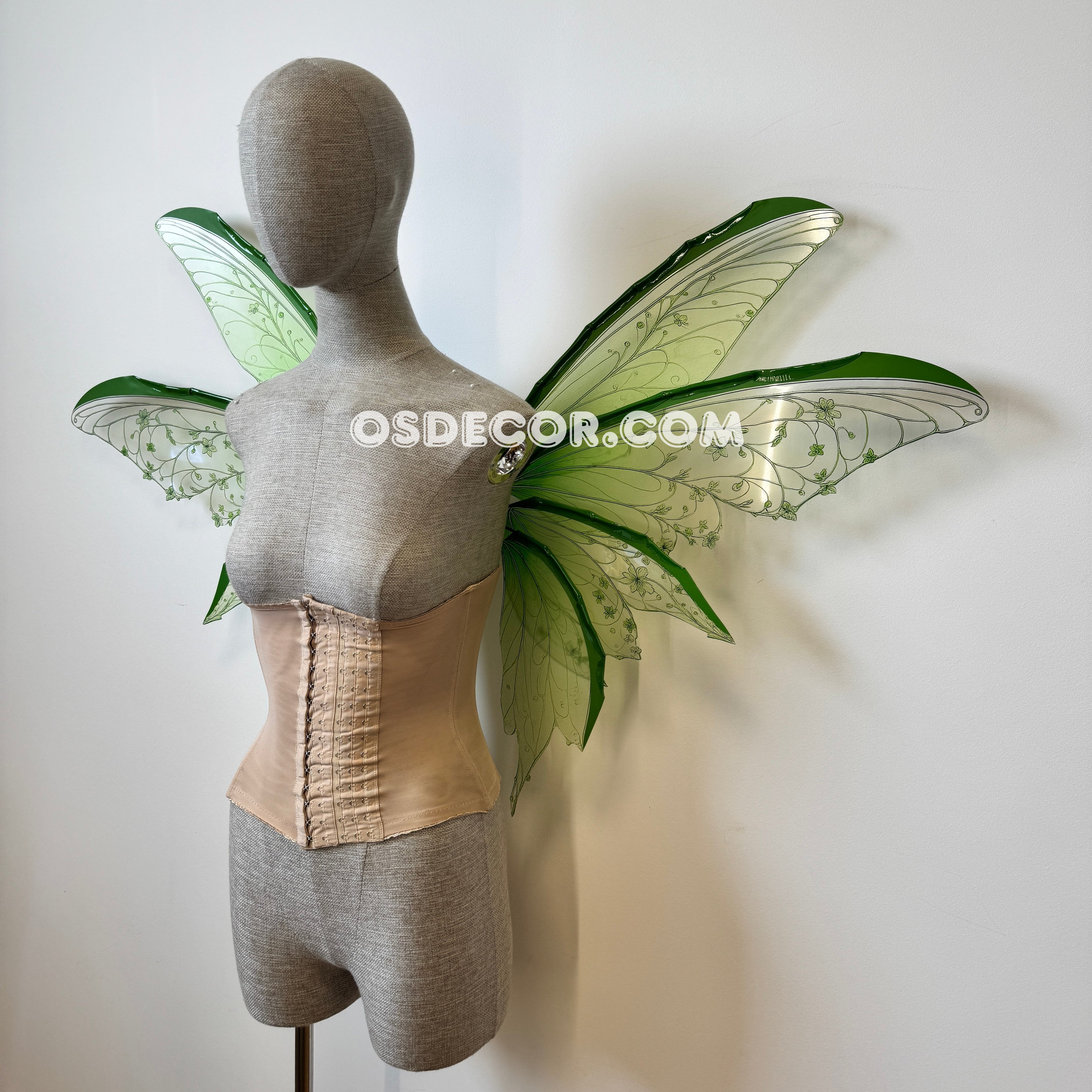 Green Enchanted Forest Fairy Wings