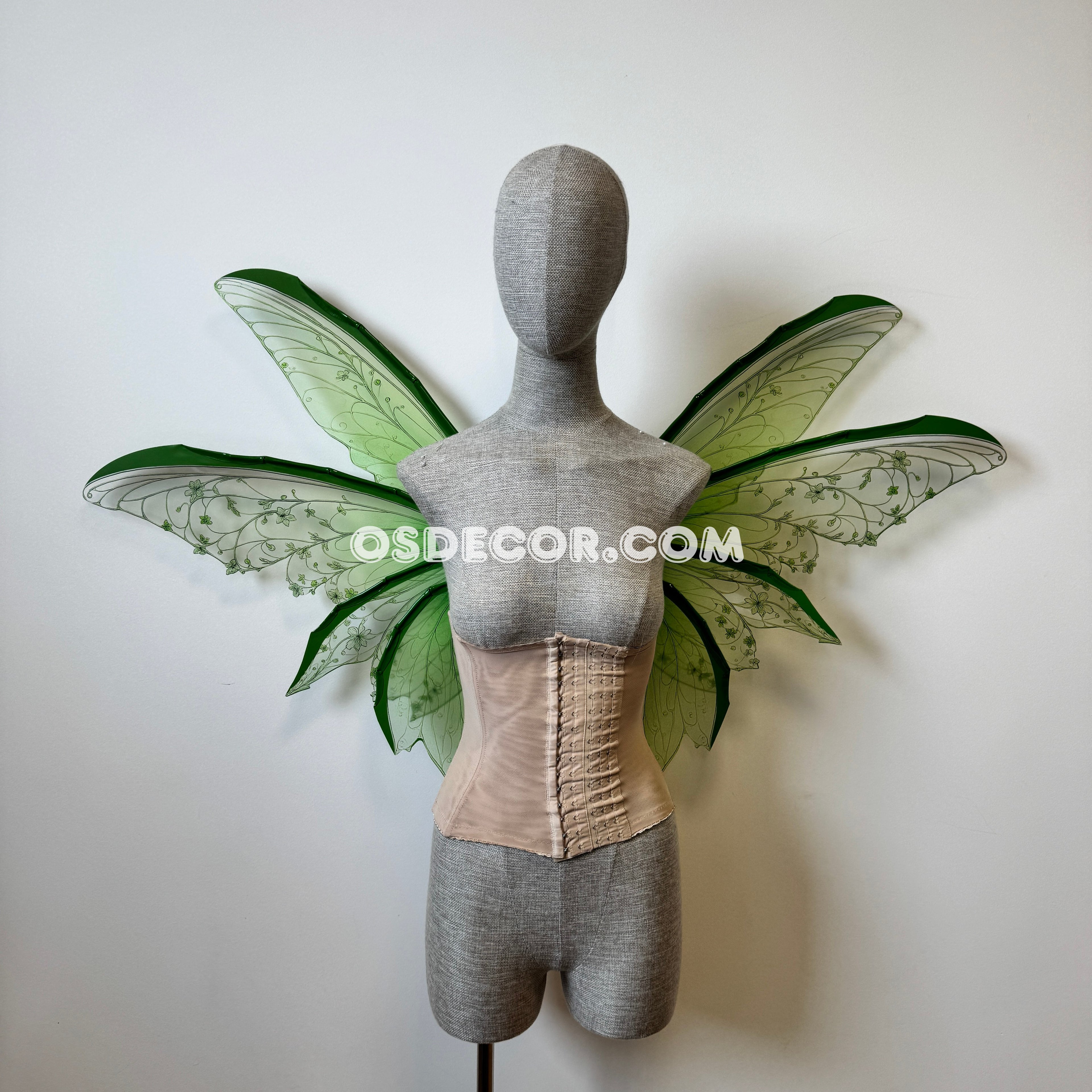 Green Enchanted Forest Fairy Wings