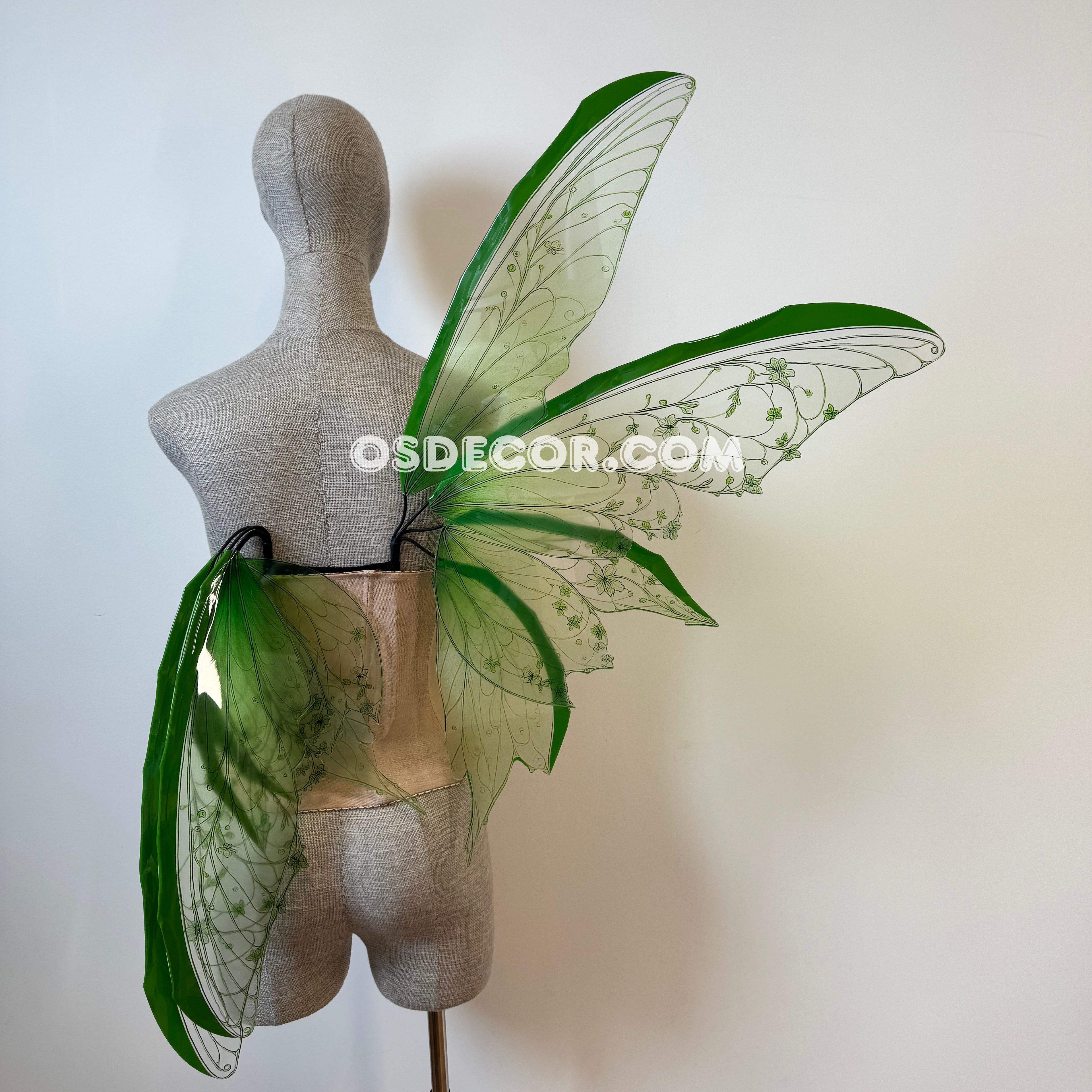 Green Enchanted Forest Fairy Wings