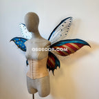 Red USA Butterfly Fairy Maple Leaf Wings