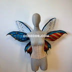 Red USA Butterfly Fairy Maple Leaf Wings